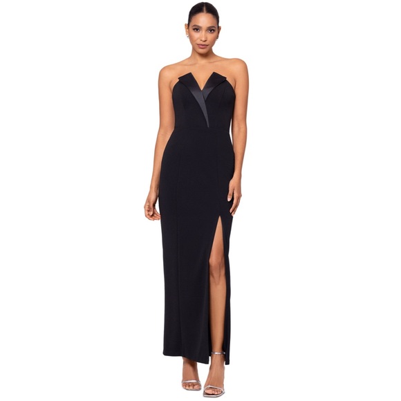 Liv Foster Crepe Strapless Column Gown Size 14 NWT - Picture 1 of 3